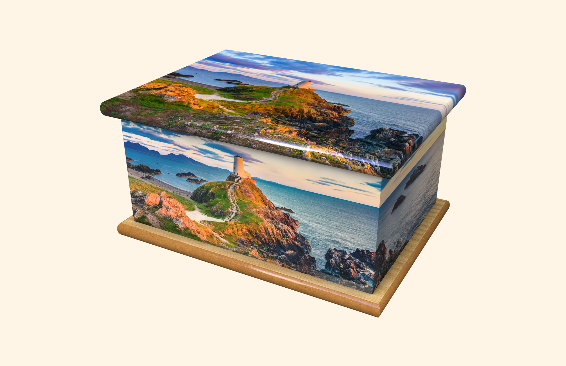 Ynys Llanddwyn adult ashes casket
